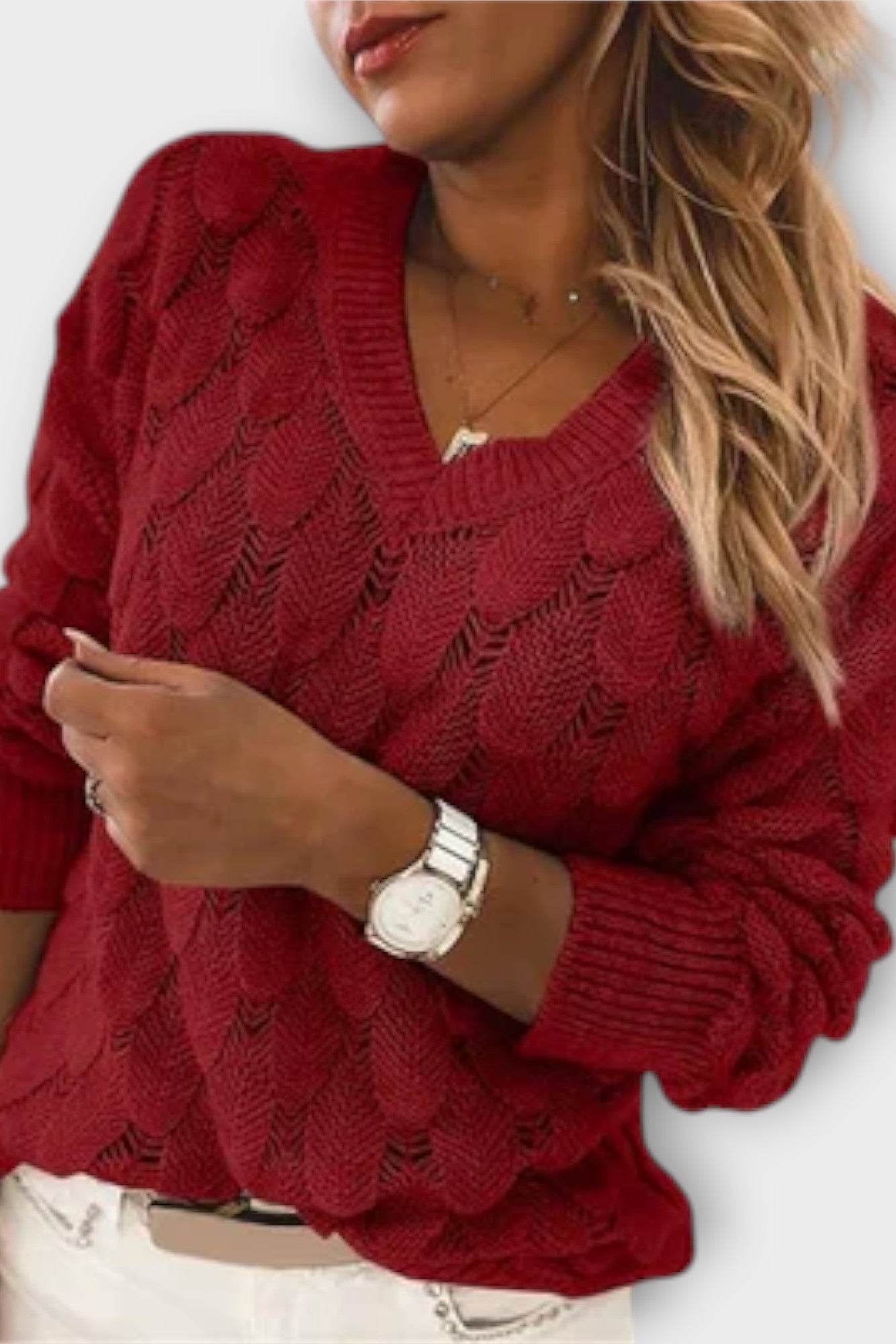 Agnes | V-pääntie neule