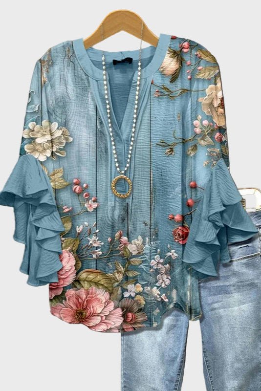 Alberte | Vaaleansininen Paita