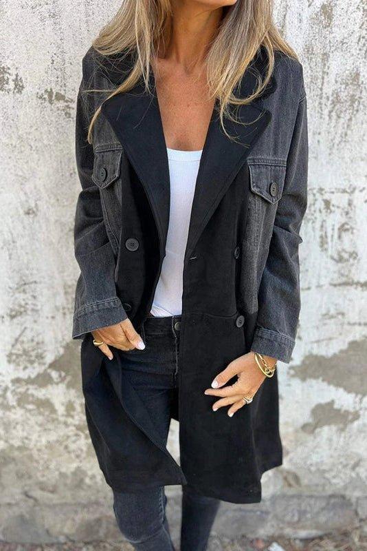 Alberte | Kaksivärinen farkkutakki