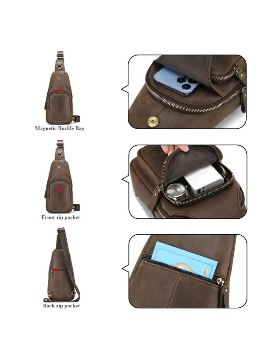 Anders™ | Olennainen Olkalaukku Nahasta