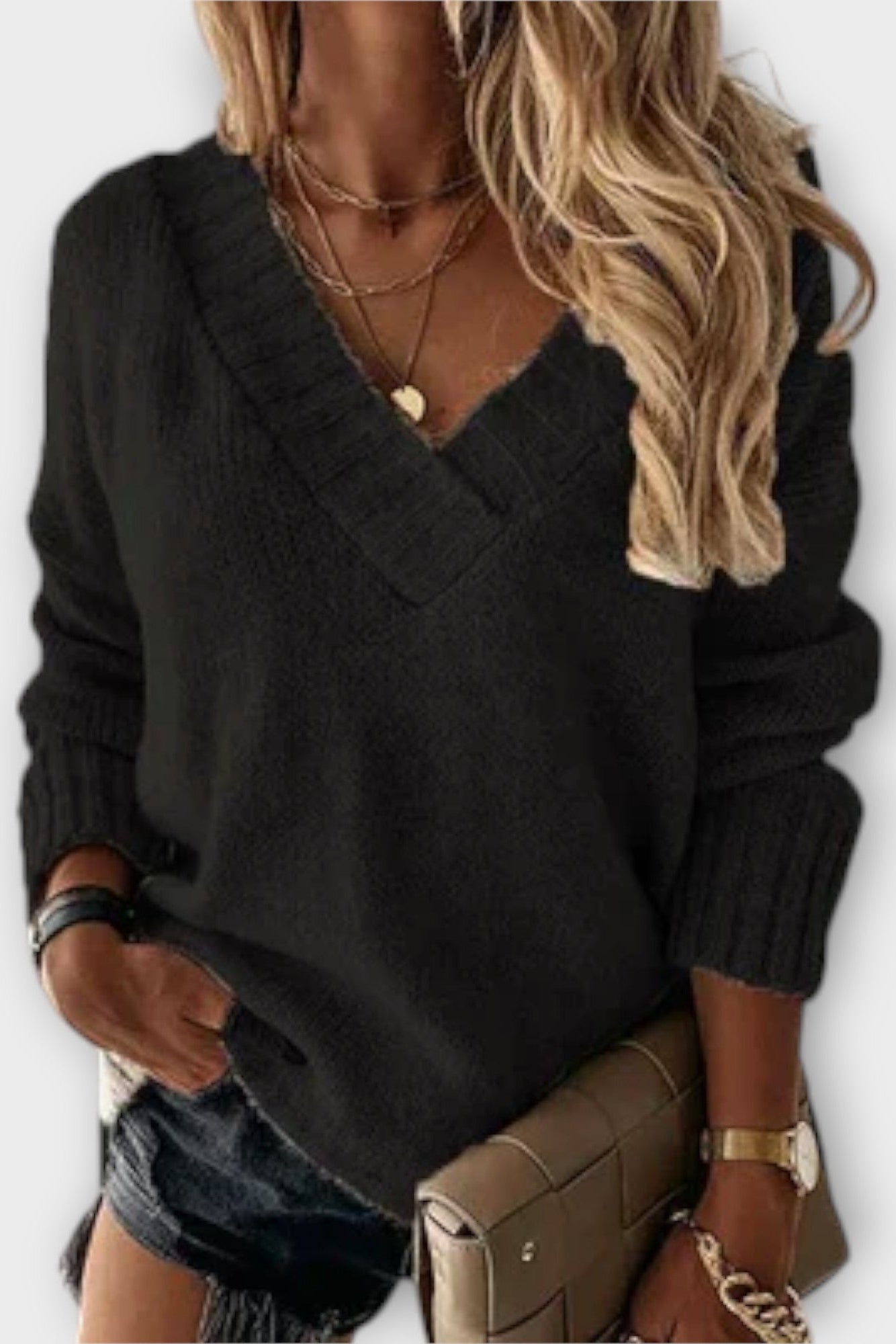 Anette | V-pääntie neule