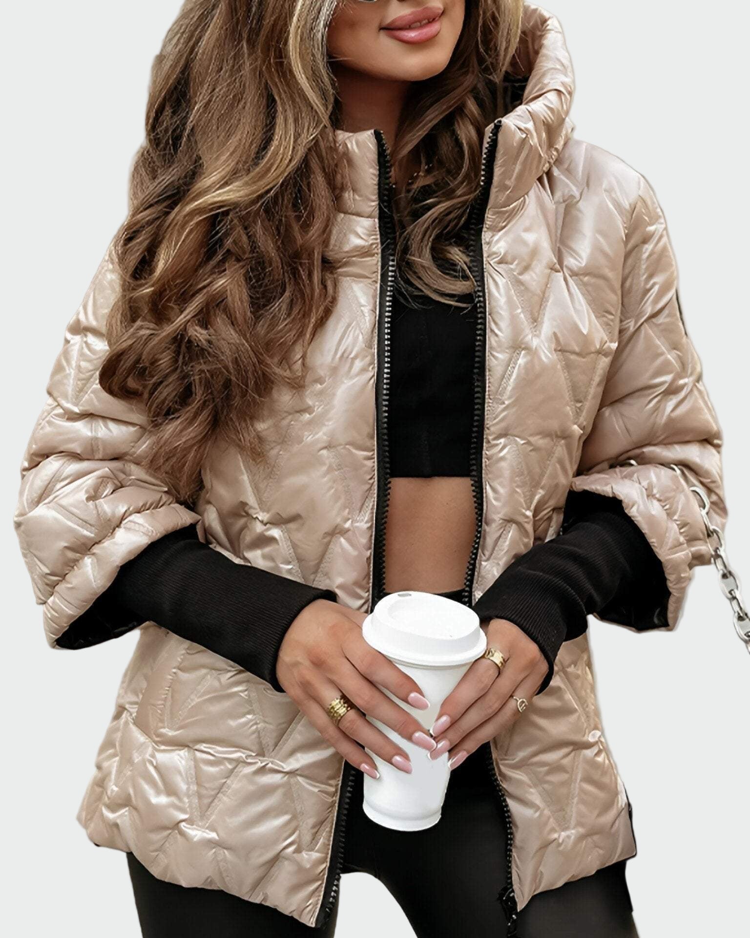 Ditte | Puuvillainen Takki Huoodilla