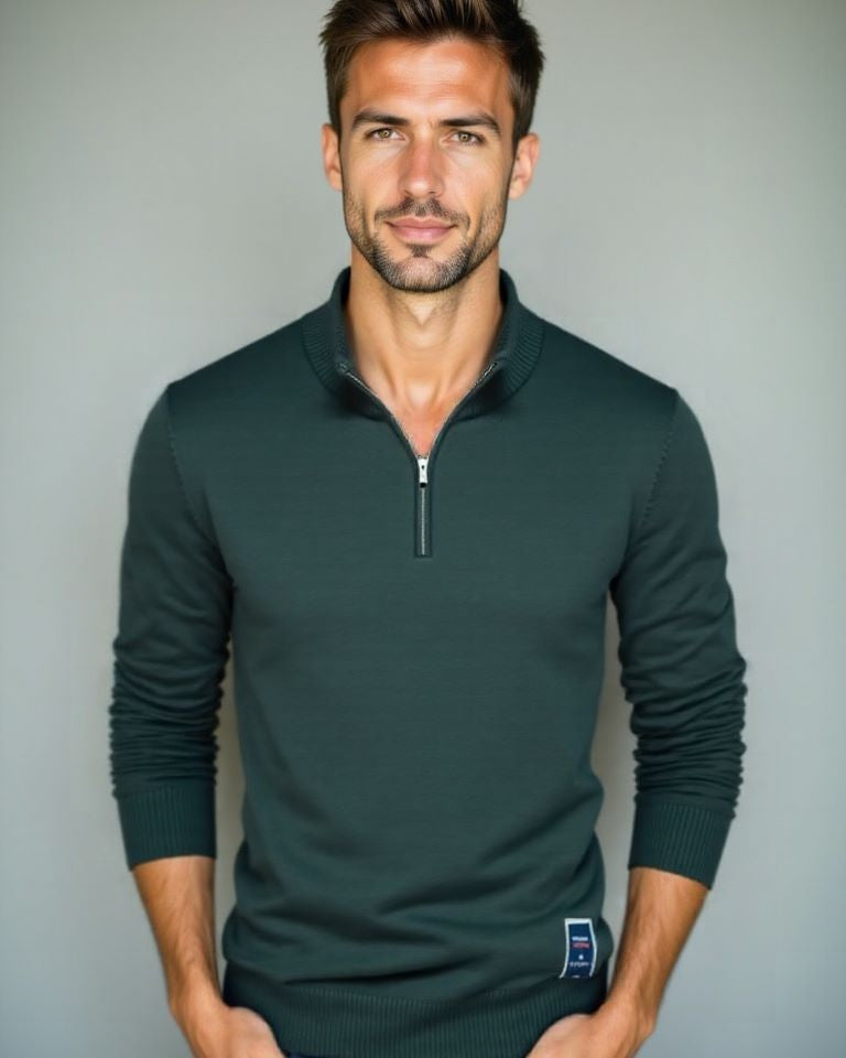 Frederik™ | Vetoketjullinen collegepaita