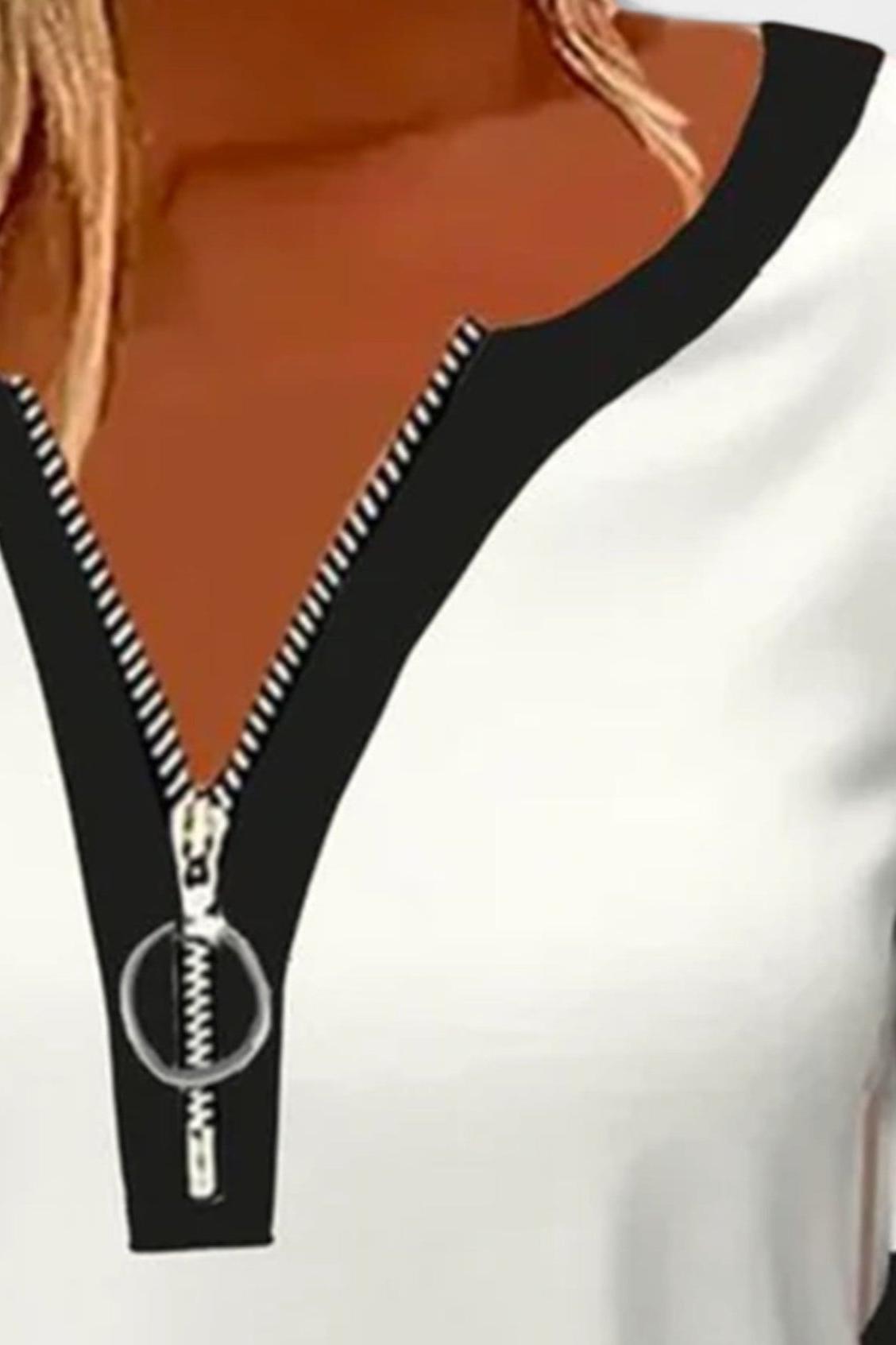 Ida | Pitkähihainen paita vetoketjulla