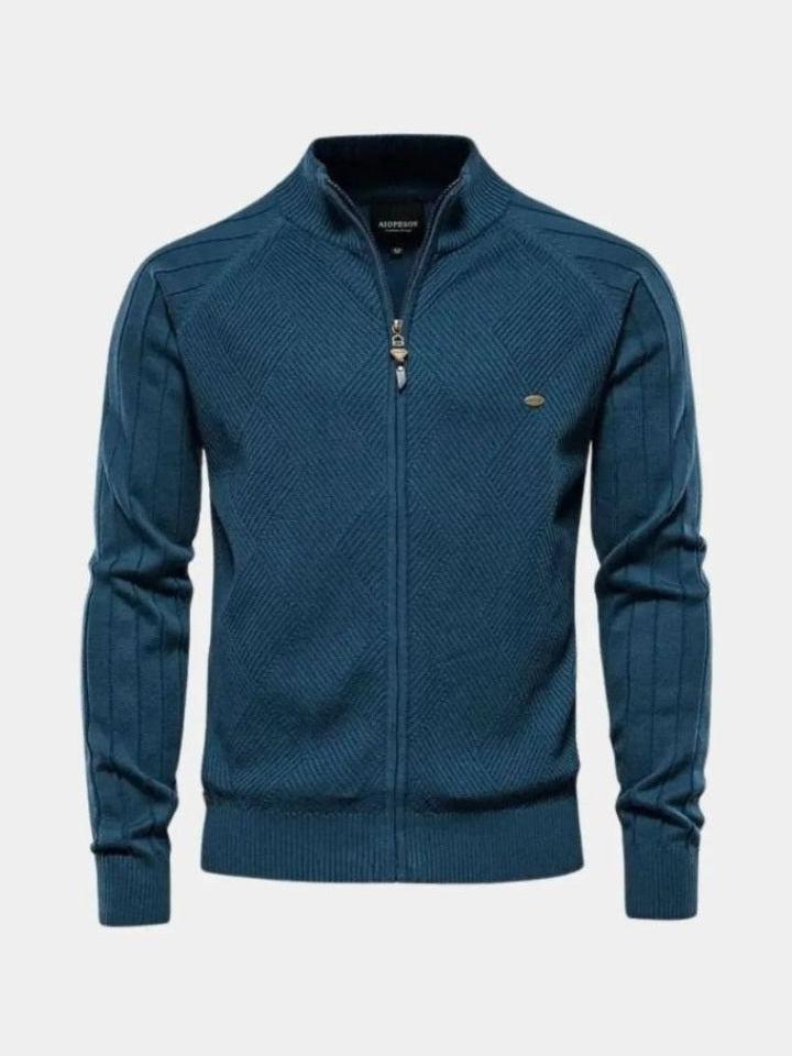 Jacquard™ | Vetoketjullinen neuletakki