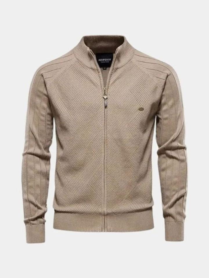 Jacquard™ | Vetoketjullinen neuletakki