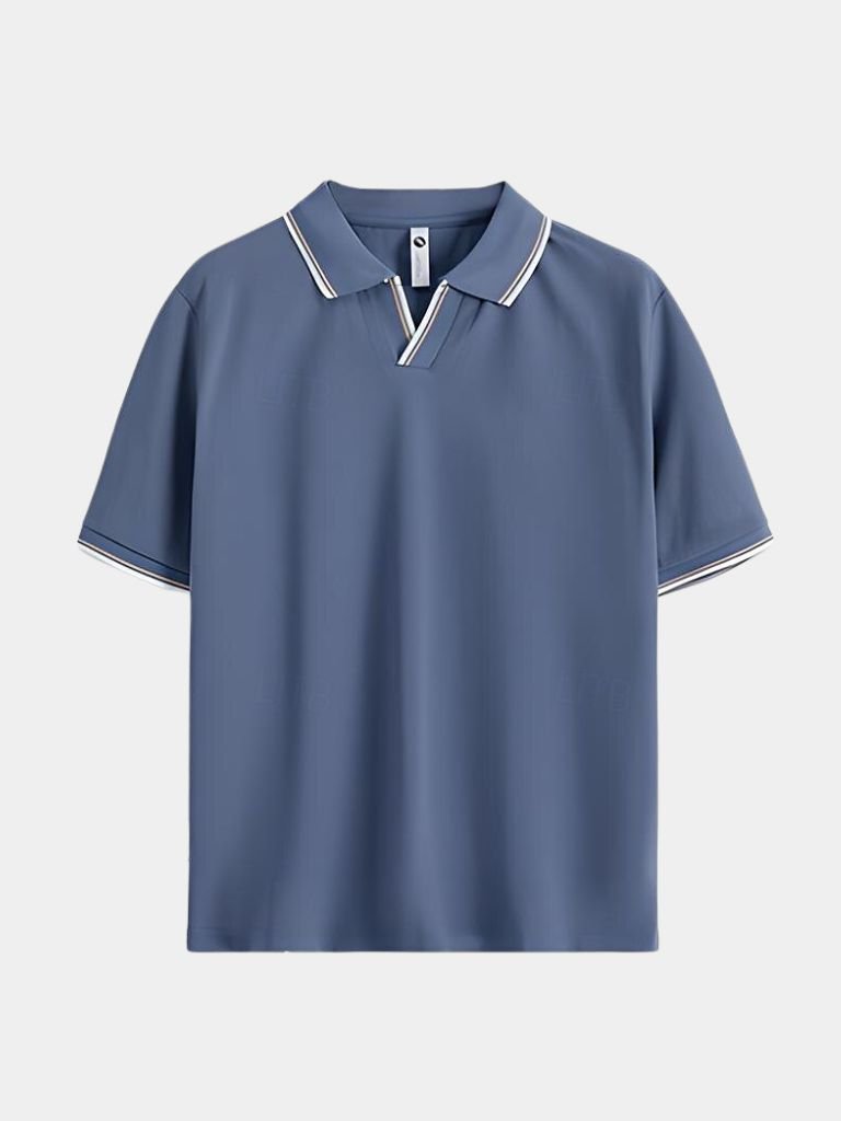 Jesper™ | Polo V-kaula Noir