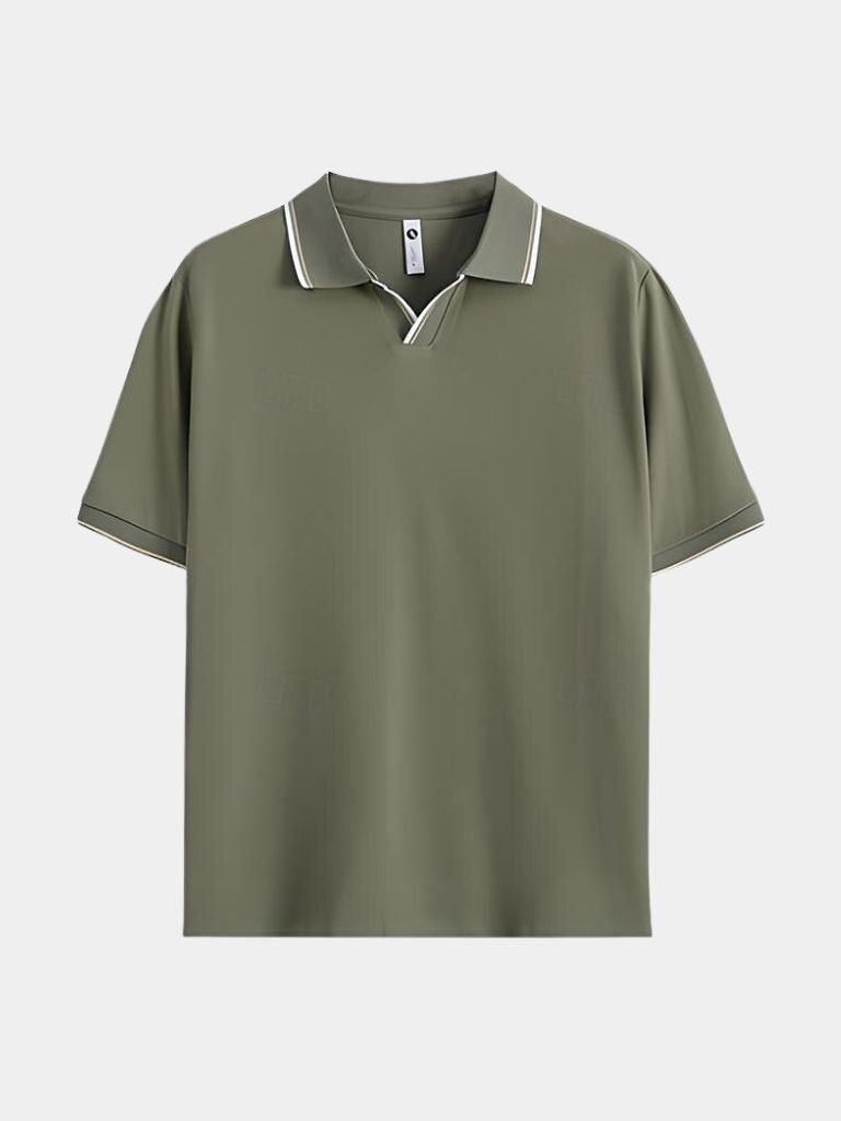 Jesper™ | Polo V-kaula Noir