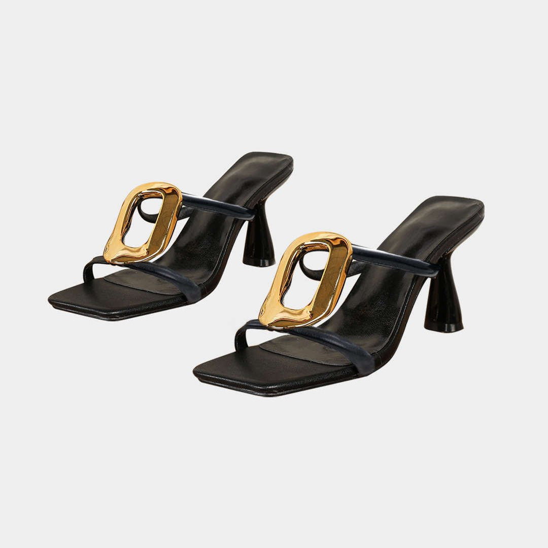 Katrine | Metallinhohtoinen Korkokenkä