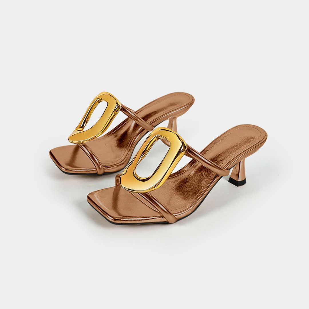 Katrine | Metallinhohtoinen Korkokenkä