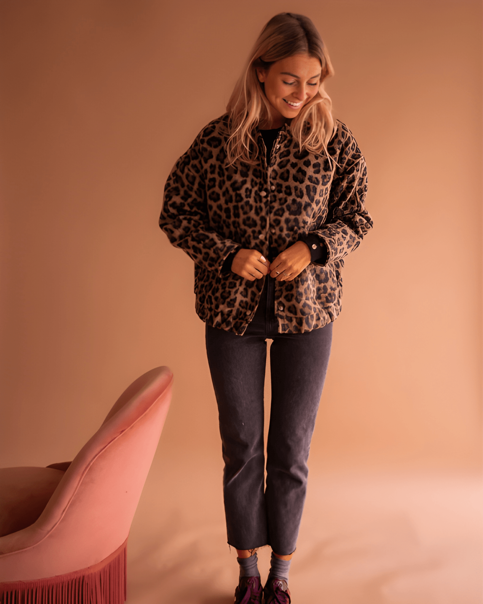 Leona | Leopardi Bomber-takki