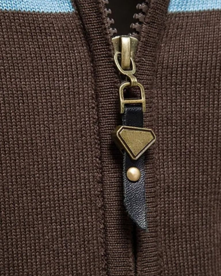 Mathias™ | Vetoketjullinen neuletakki