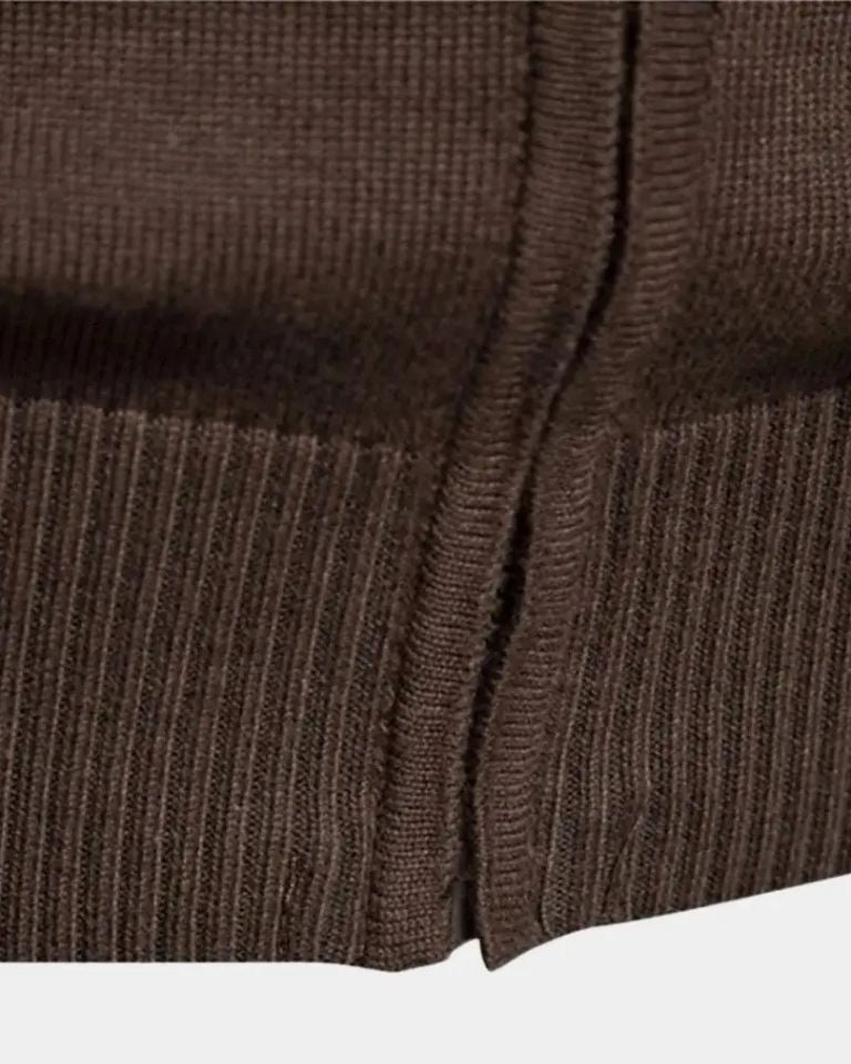 Mathias™ | Vetoketjullinen neuletakki