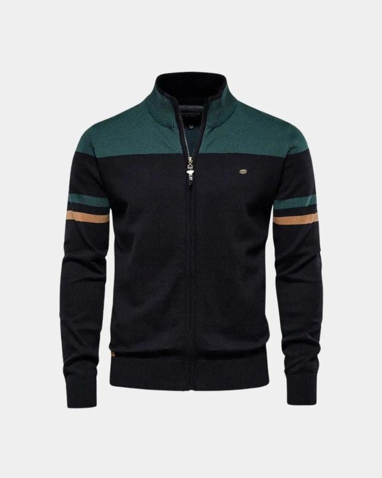 Mathias™ | Vetoketjullinen neuletakki