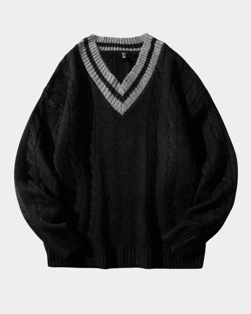 Poul™ | V-pääntie neule