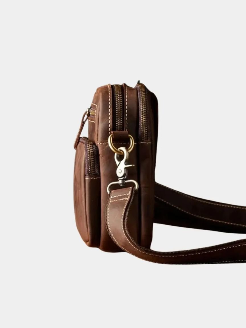 Rene™ | Retro Nahkainen Olkalaukku