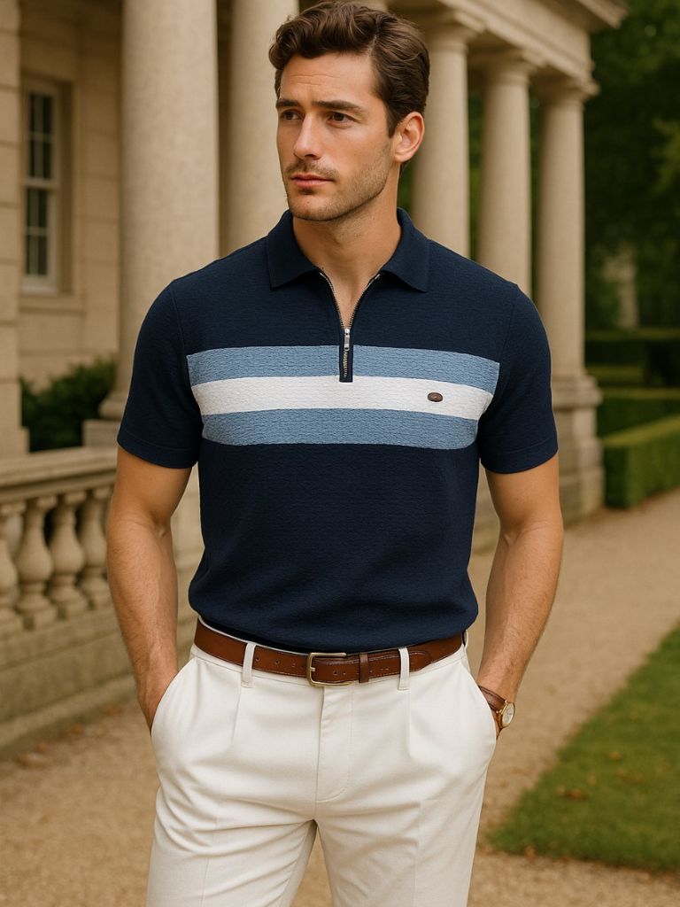 Viktor™ | Slim Classic Polo with Zipper Collar