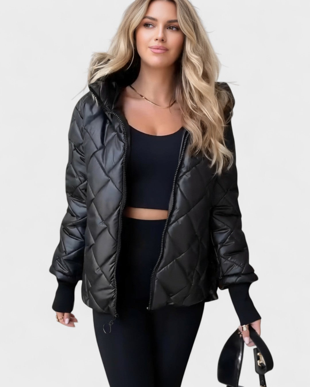 Ema™ | Tyylikäs takki hupulla