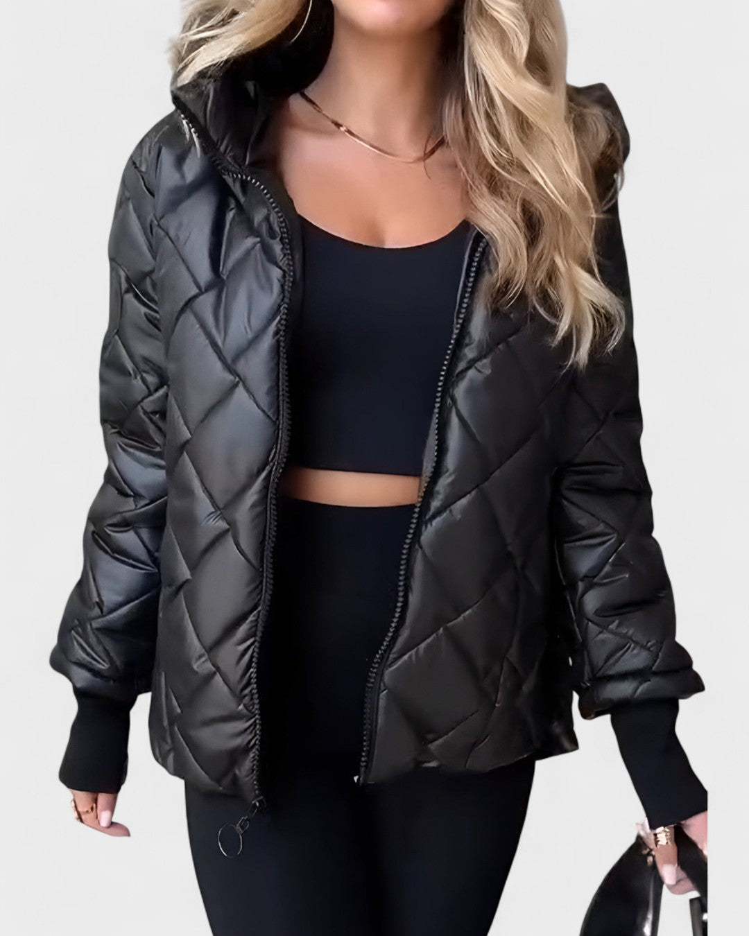 Ema™ | Tyylikäs takki hupulla