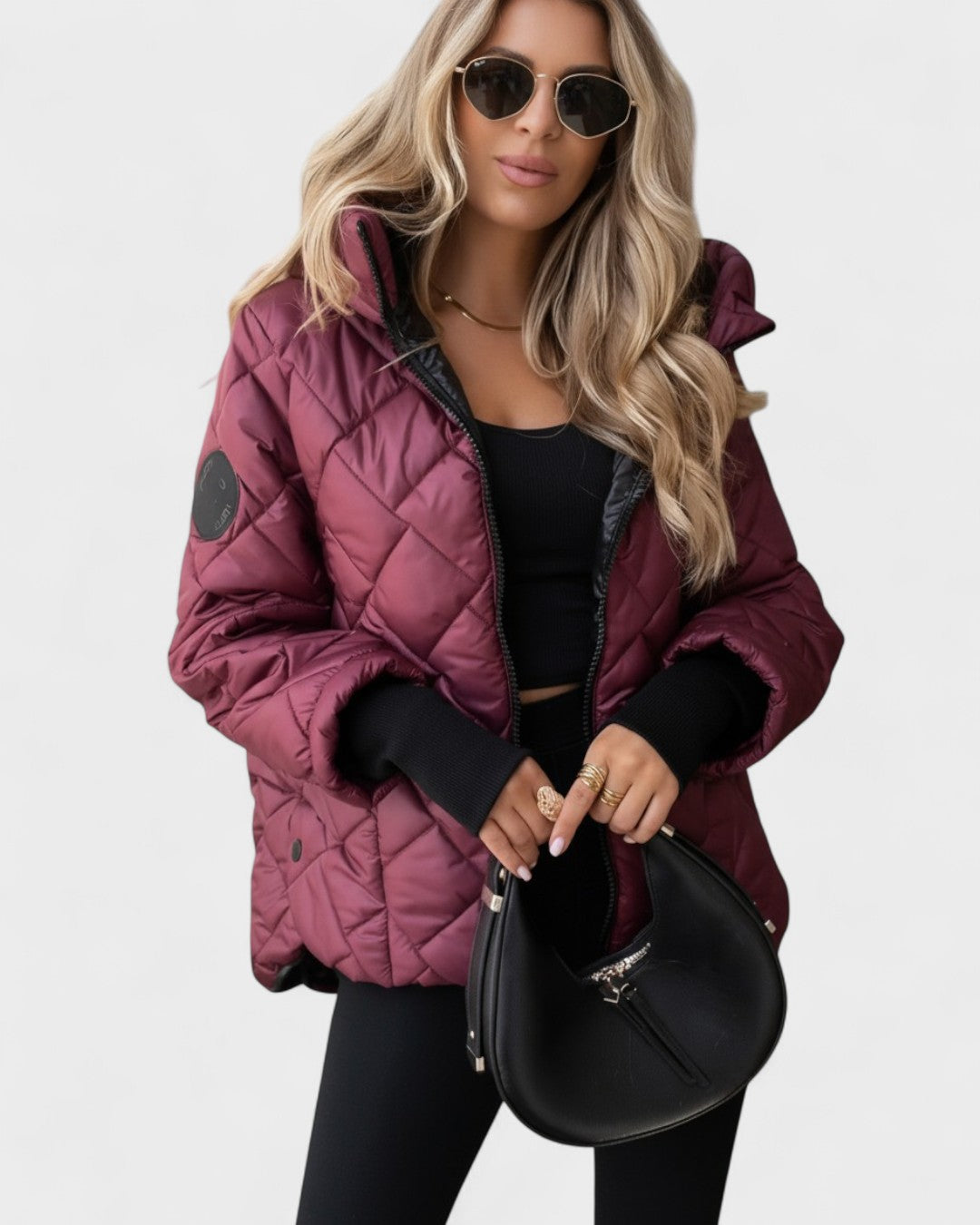 Ema™ | Tyylikäs takki hupulla