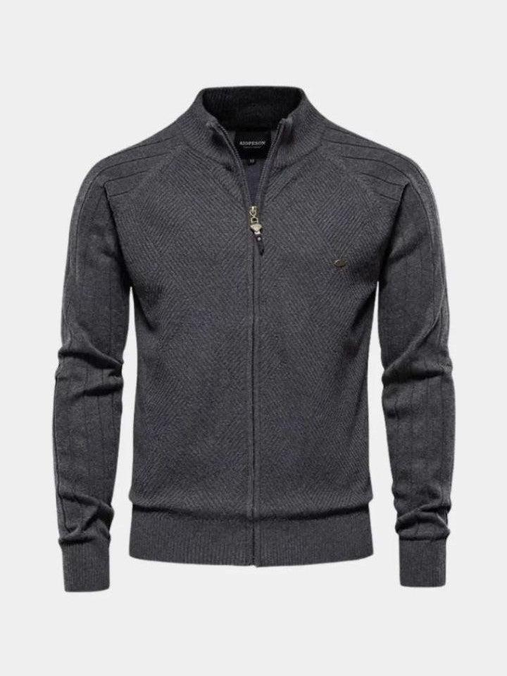 Jacquard™ | Vetoketjullinen neuletakki