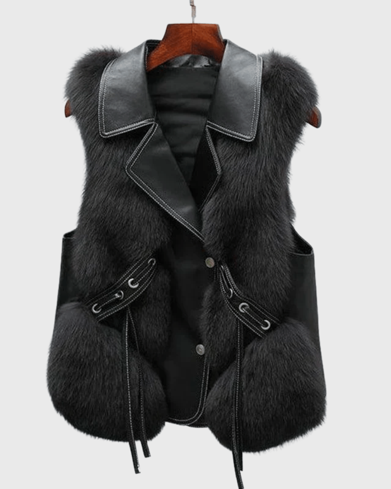 Katrine | Tyylikäs nahkatakki