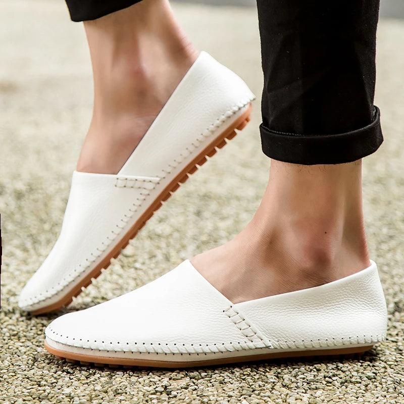 Keveät Nahka-Mokkasinit