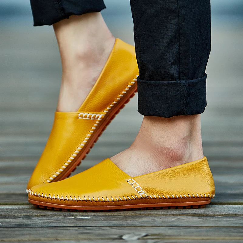 Keveät Nahka-Mokkasinit