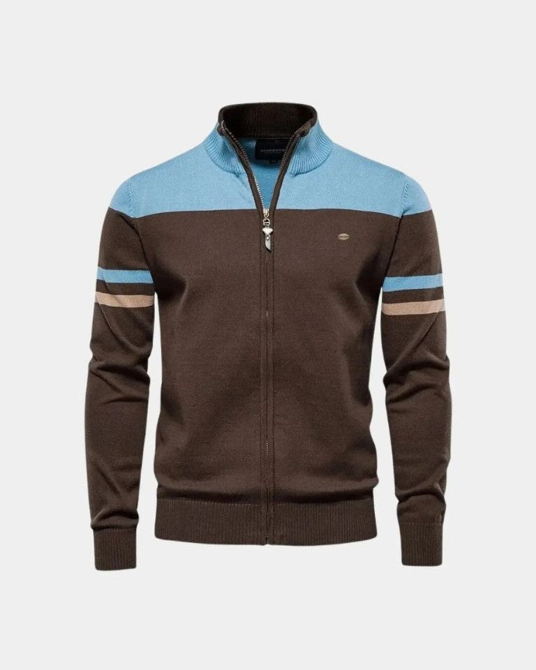 Mathias™ | Vetoketjullinen neuletakki