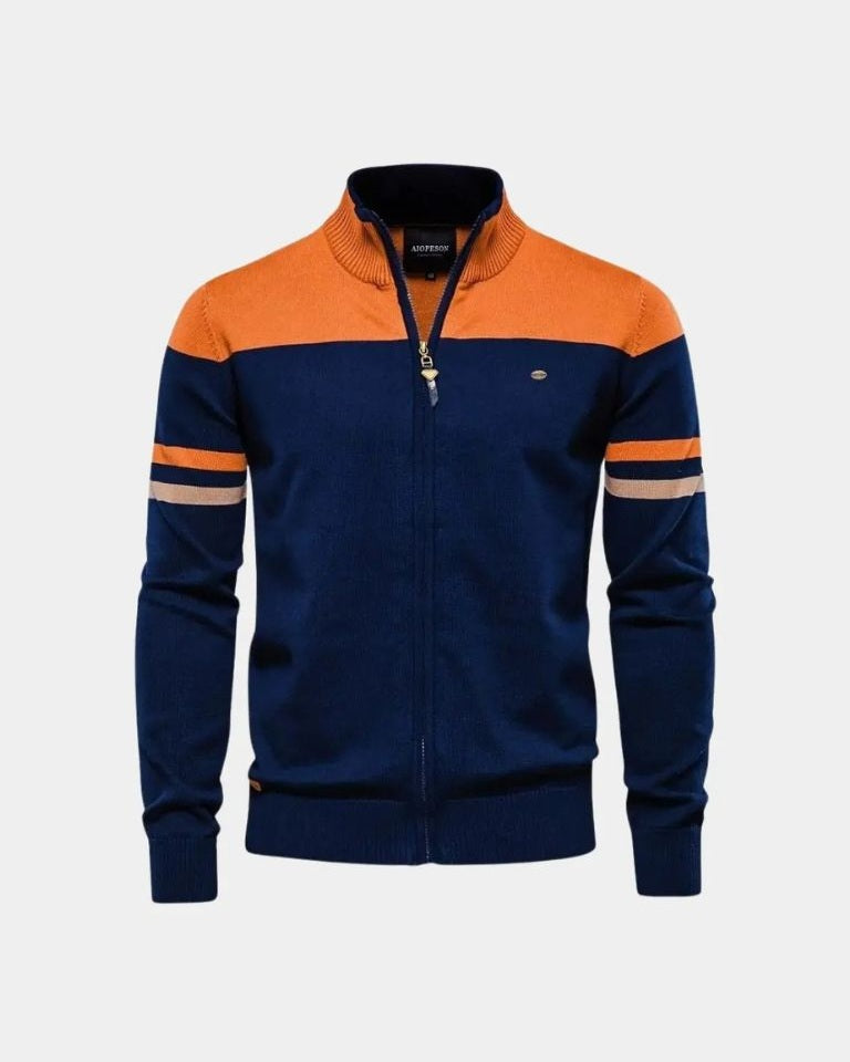 Mathias™ | Vetoketjullinen neuletakki