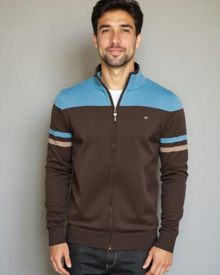 Mathias™ | Vetoketjullinen neuletakki