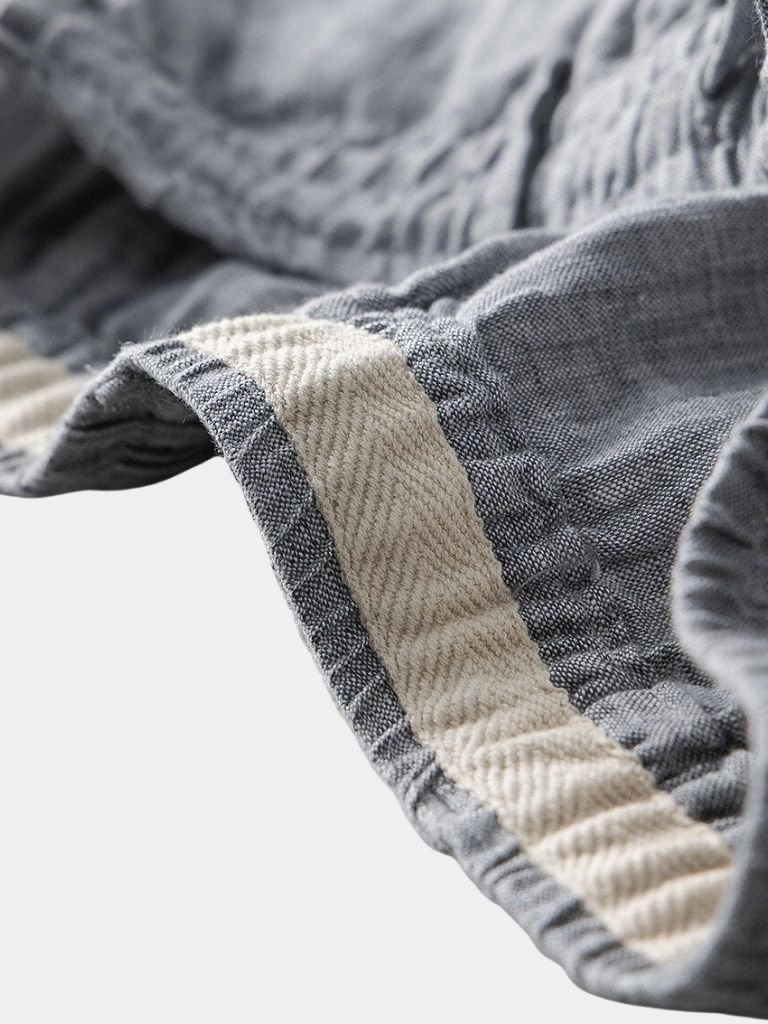 Mikkel™ | Harmaat Pellavashortsit Mariner