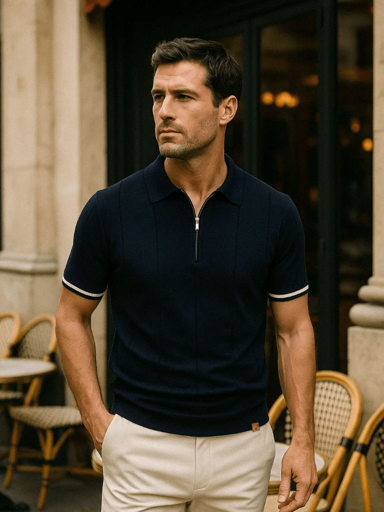 Mikkel™ | Polo Zip Royal
