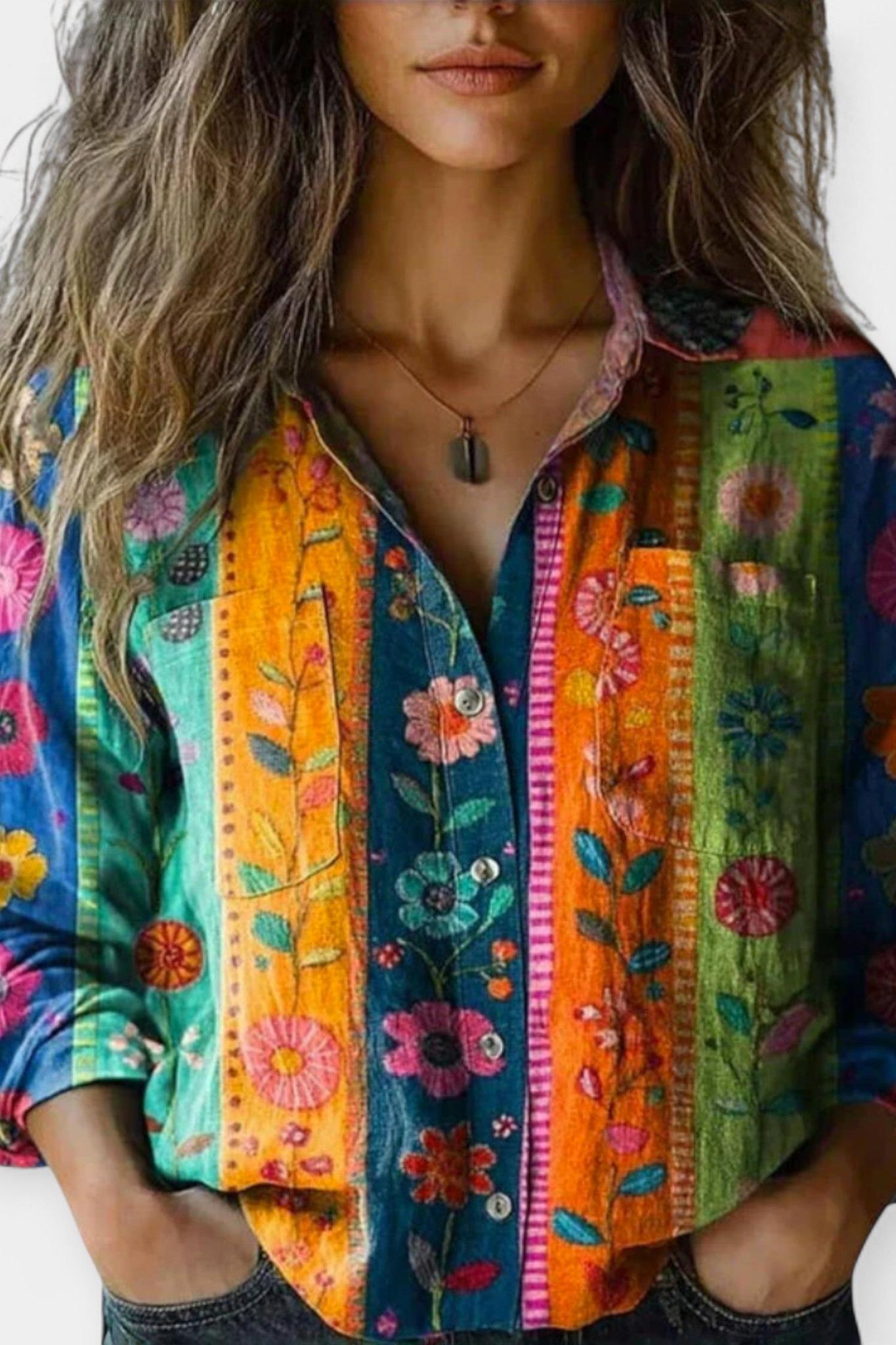 Mille | Vintage-paita kuviolla