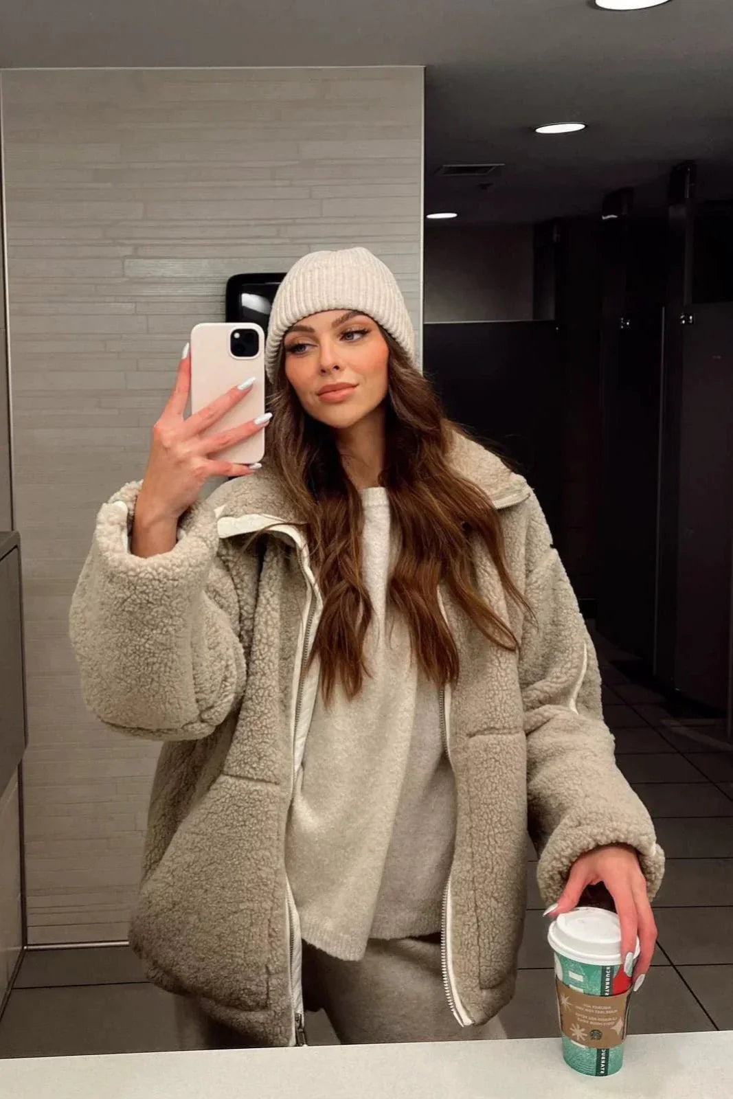 Mille™ | Tyylikäs teddy-kääntöviitta pohjoismaisella designilla