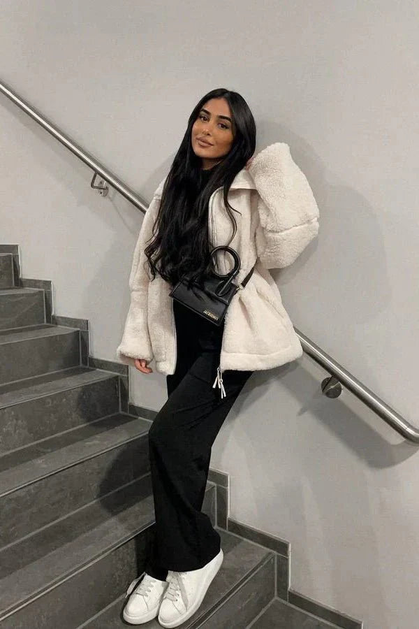 Mille™ | Tyylikäs teddy-kääntöviitta pohjoismaisella designilla