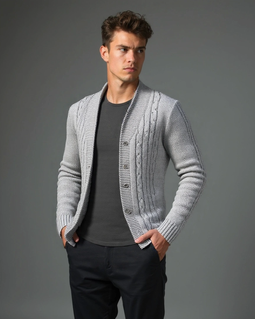 Noah™ | Tyylikäs Cardigan Miehille