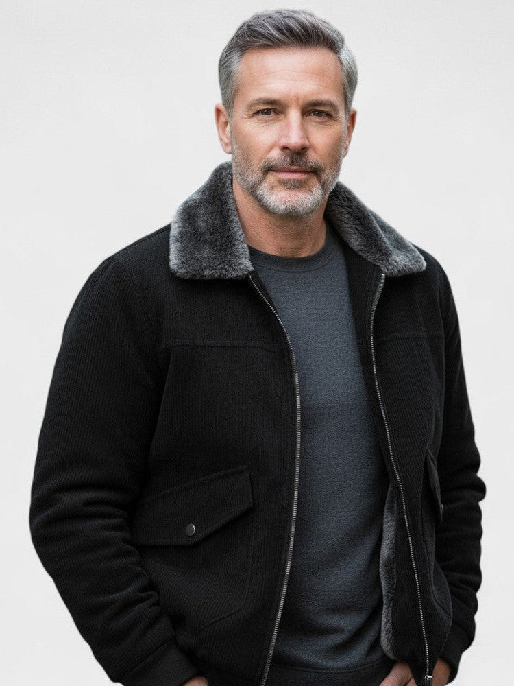 Norbert™ | Bomber-takki synteettisellä fleece-kauluksella