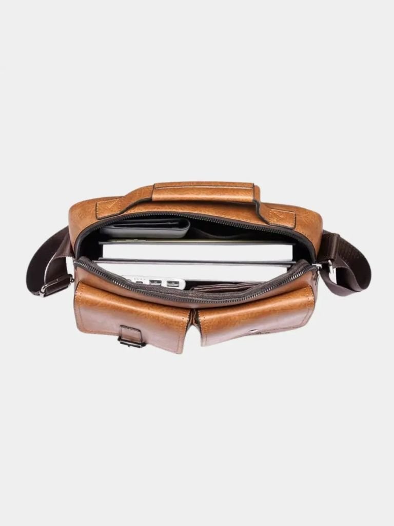 Oliver™ | Retro Suorakulmainen Olkalaukku