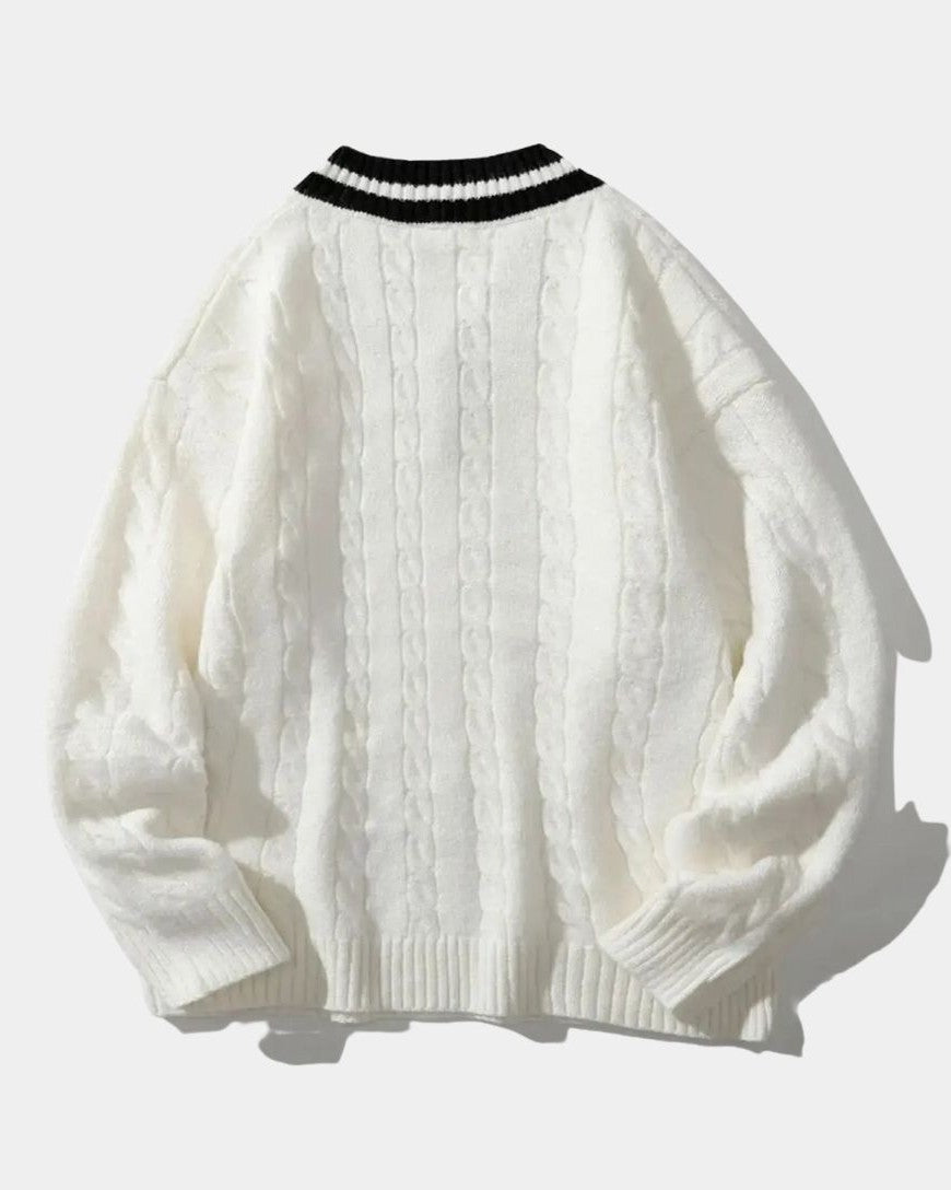 Poul™ | V-pääntie neule