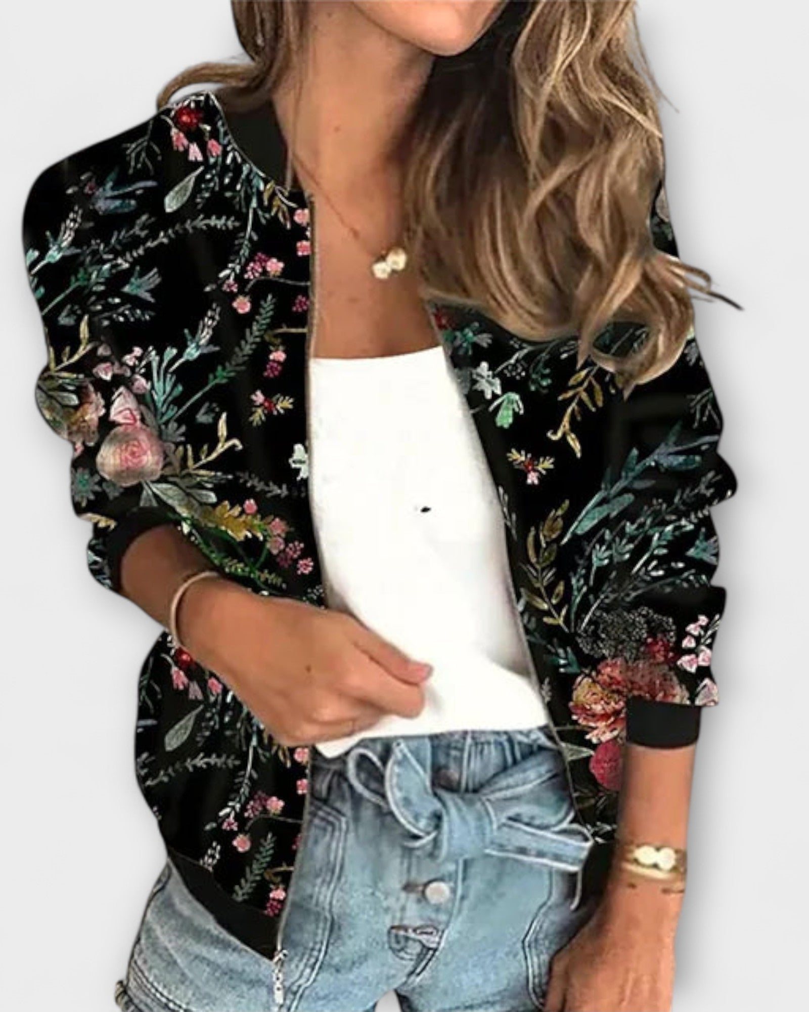 Ronja | Painettu untuvatakki