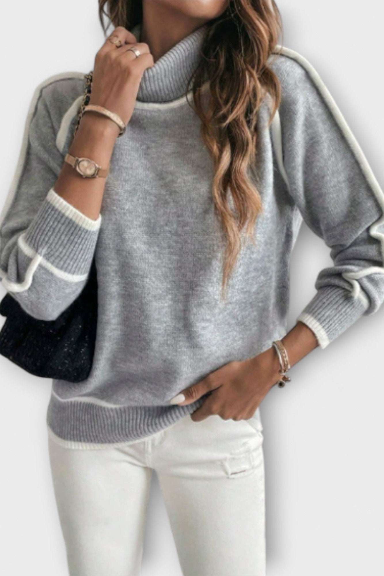 Sofia | Korkeakauluksinen neule