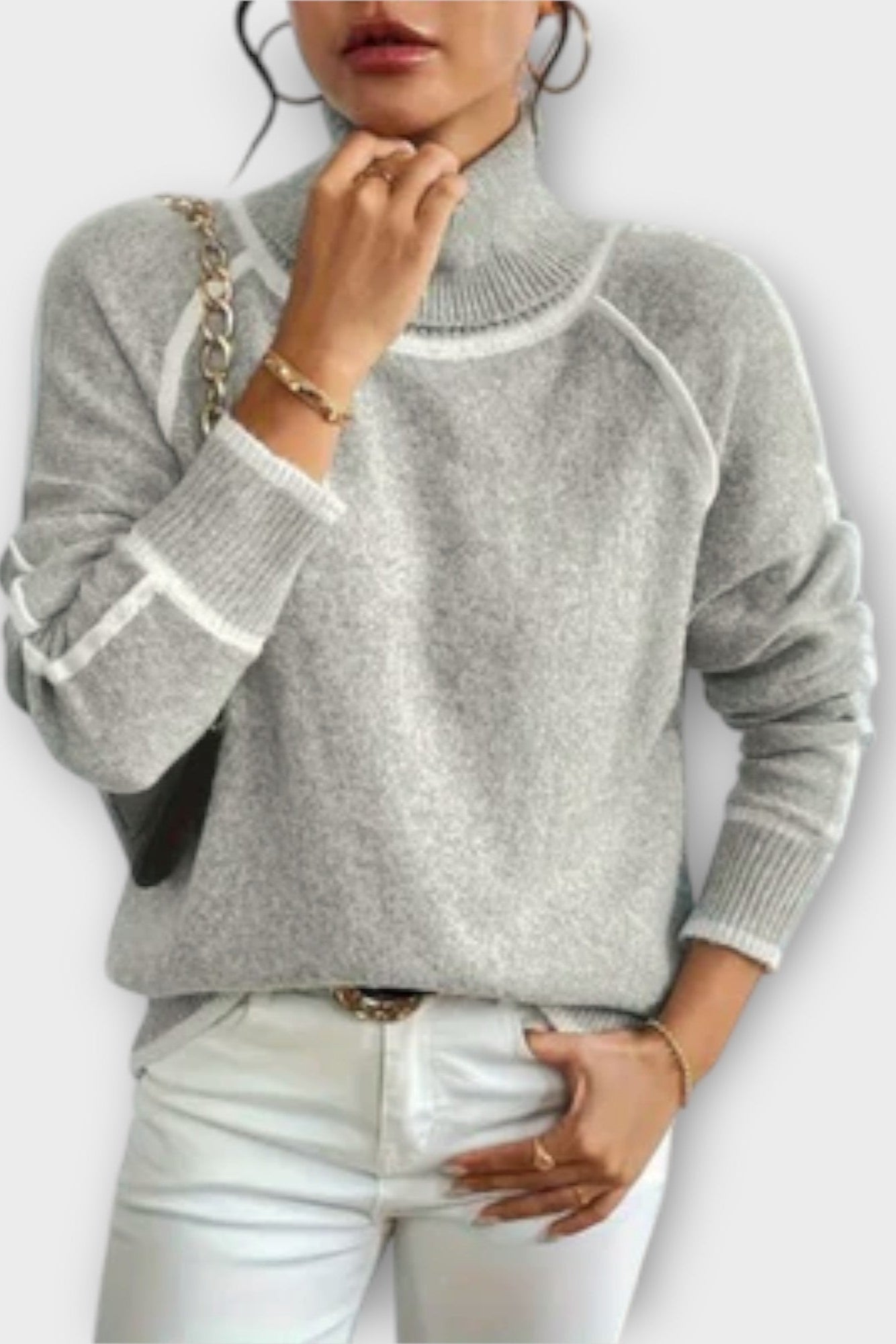 Sofia | Korkeakauluksinen neule