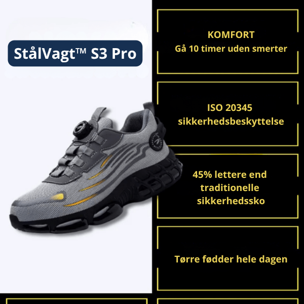 StålVagt™ S3 Pro | S3 työturvajalkineet